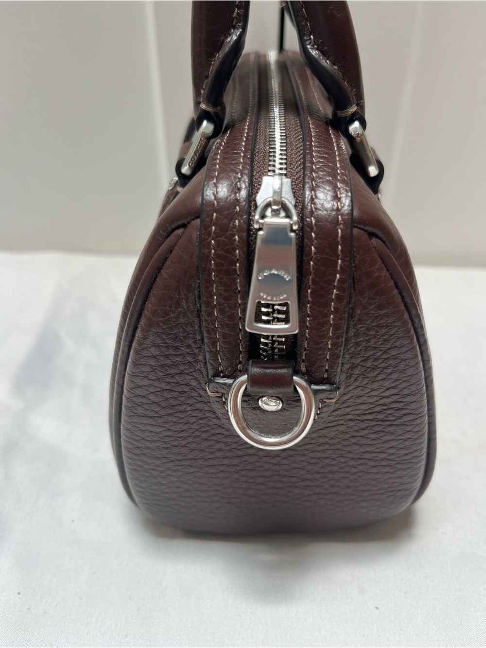 Coach Mini Rowan Maple Color with Silver Hardware - Picture 3 of 9